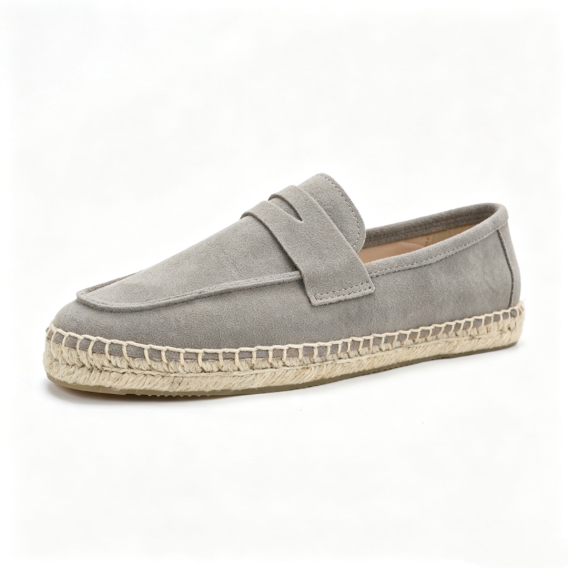 Espadrille Slip On - Unisex Suède Loafers Espadrille Jute Zool