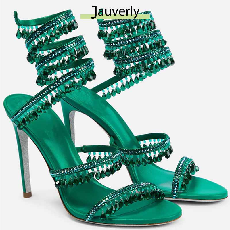 Casual Sandal Leather - 2026 Dames Hoge Hakken Nieuwe Strass