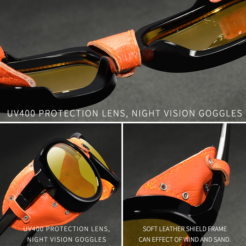 KDEAM Pilot Zonnebril Steampun - Sunglasses Aviator Polarized recensie en prijs