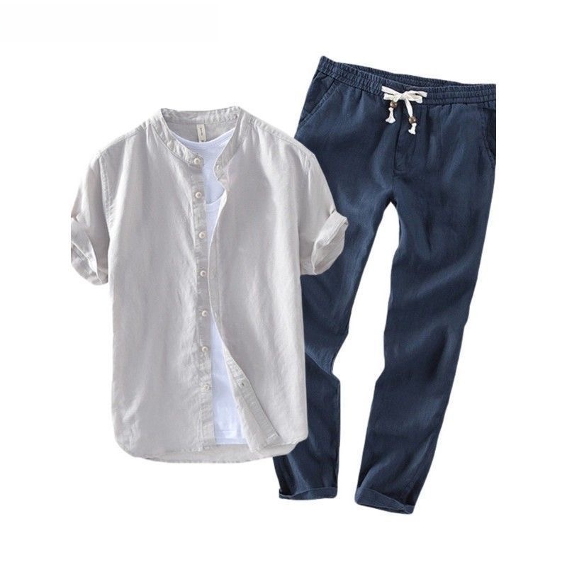 Heren linnen casual overhemd e - Linen Shirt Breathable recensie en prijs