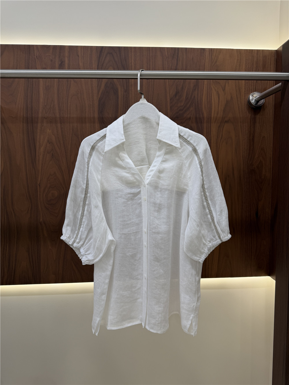Dames korte mouwen blouse en w - Short Linen Drawstring recensie en prijs