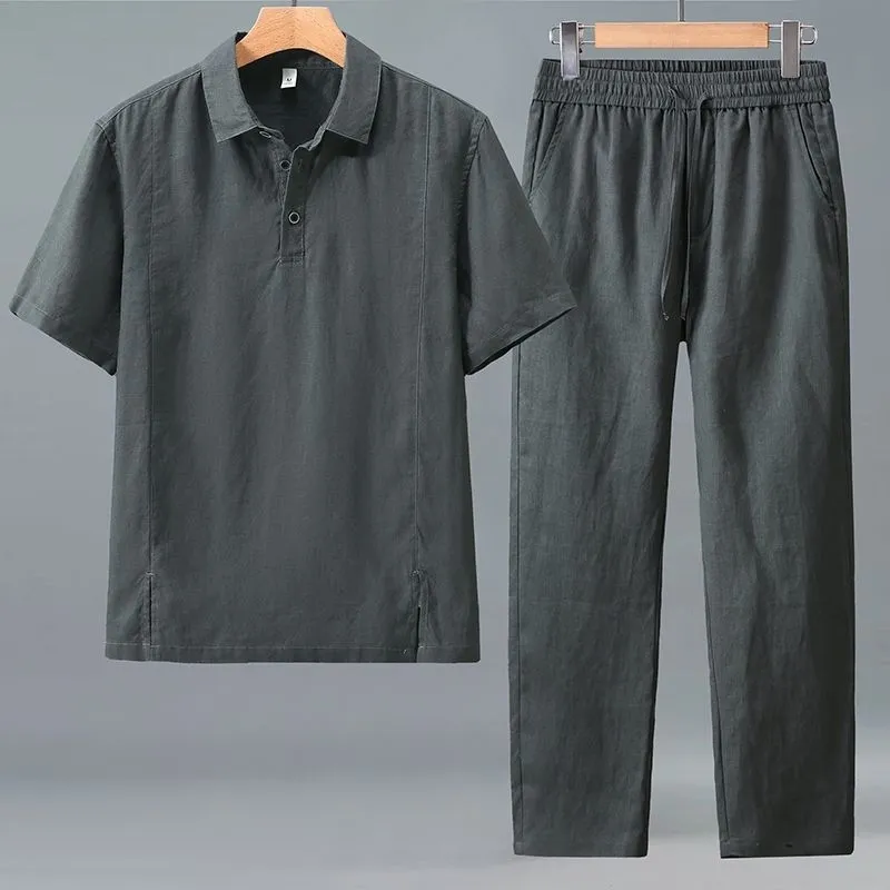 Heren Plus Size Zomer Linnen T - Short Linen Drawstring recensie en prijs